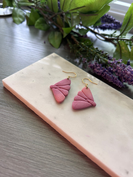 Ombre butterfly earrings (gold plated)
