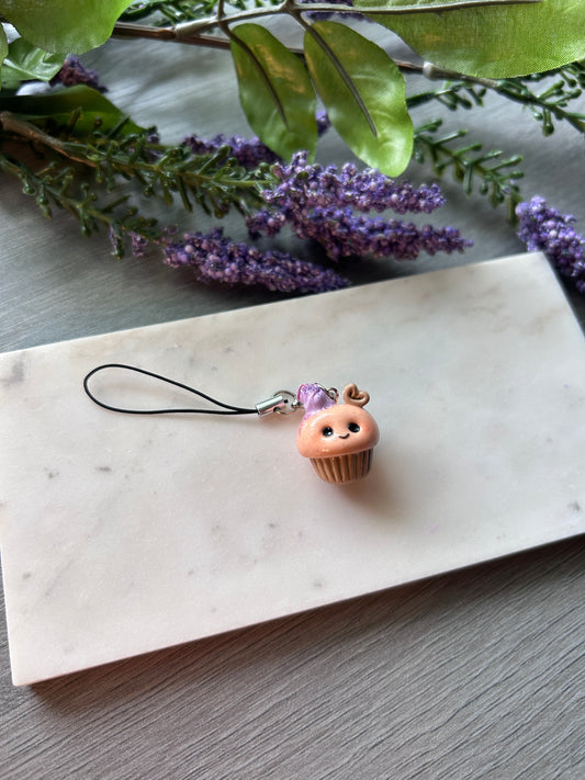 Cute polymer clay cupcake charm